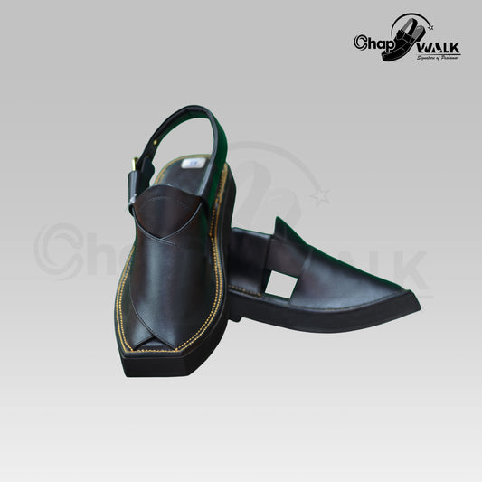 King Style Kaptaan Double Sole Cut Shape Chappal